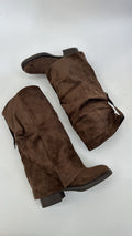 BOOTS SCAMOSCIATO MARRONE