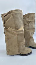 BOOTS SCAMOSCIATO KAKI