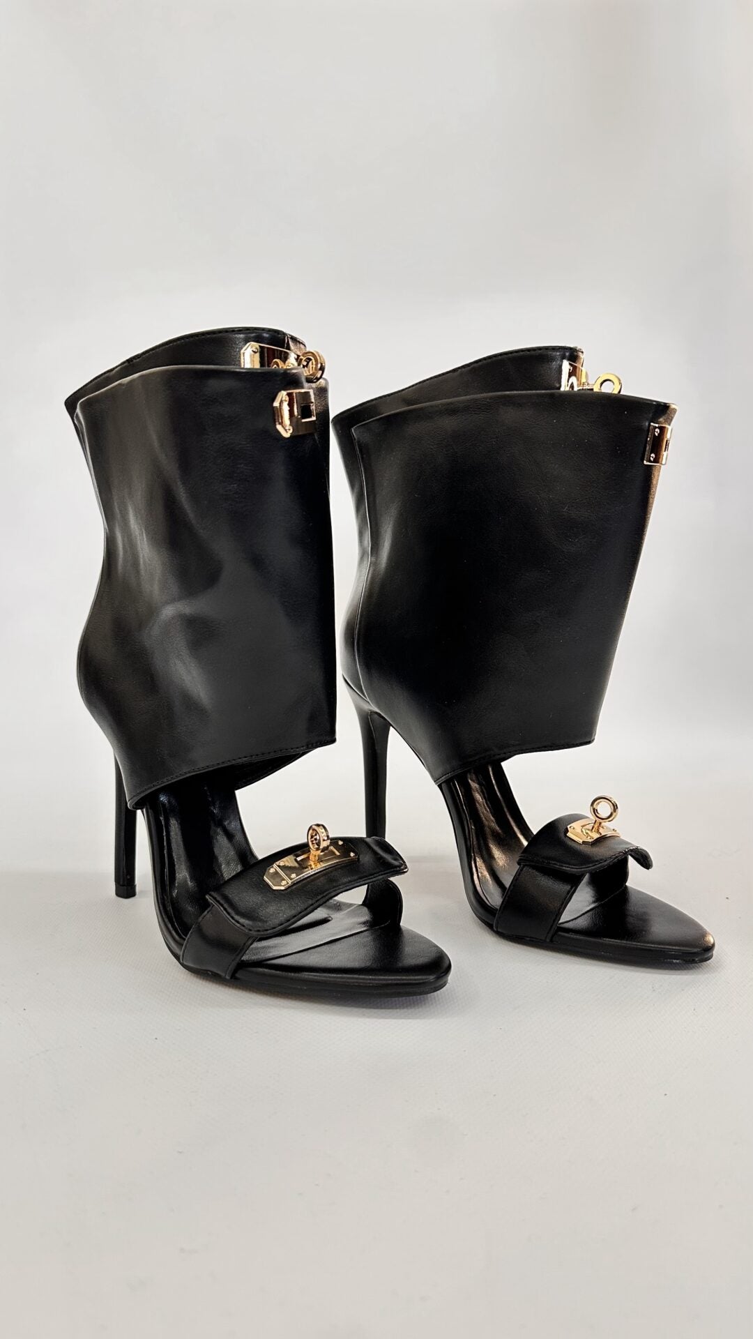 SANDALO ICON NERO ECOPELLE (36)