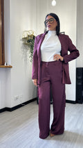 TAILLEUR SATIN BORDEAUX