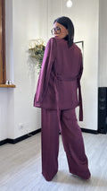TAILLEUR SATIN BORDEAUX