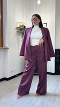 TAILLEUR SATIN BORDEAUX