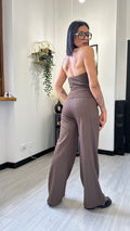 COORDINATO CON PANCIOTTO MARRONE
