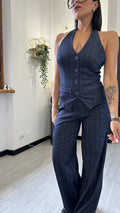 COORDINATO CON PANCIOTTO BLU
