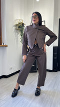 COORDINATO GIACCA E PANTALONE BALLOON MARRONE