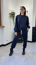 COORDINATO TUTA LIFE ISN’T PERFECT BLU