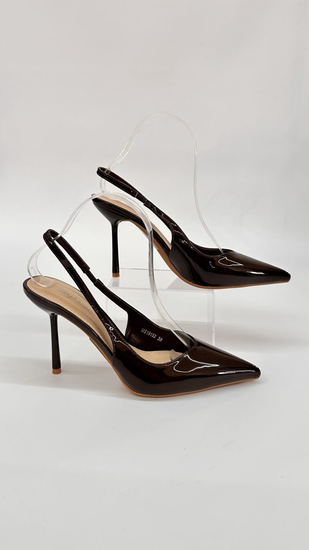 DECOLLETE APERTE LUCIDE BROWN