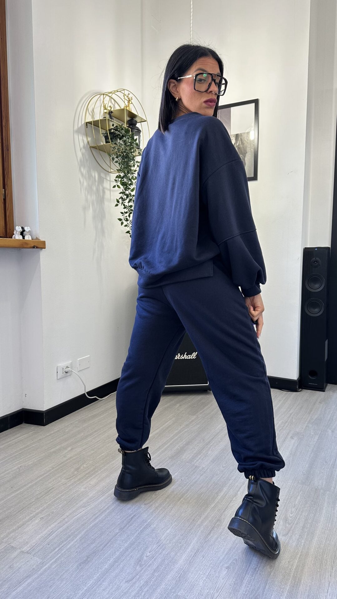 COORDINATO TUTA LIFE ISN’T PERFECT BLU