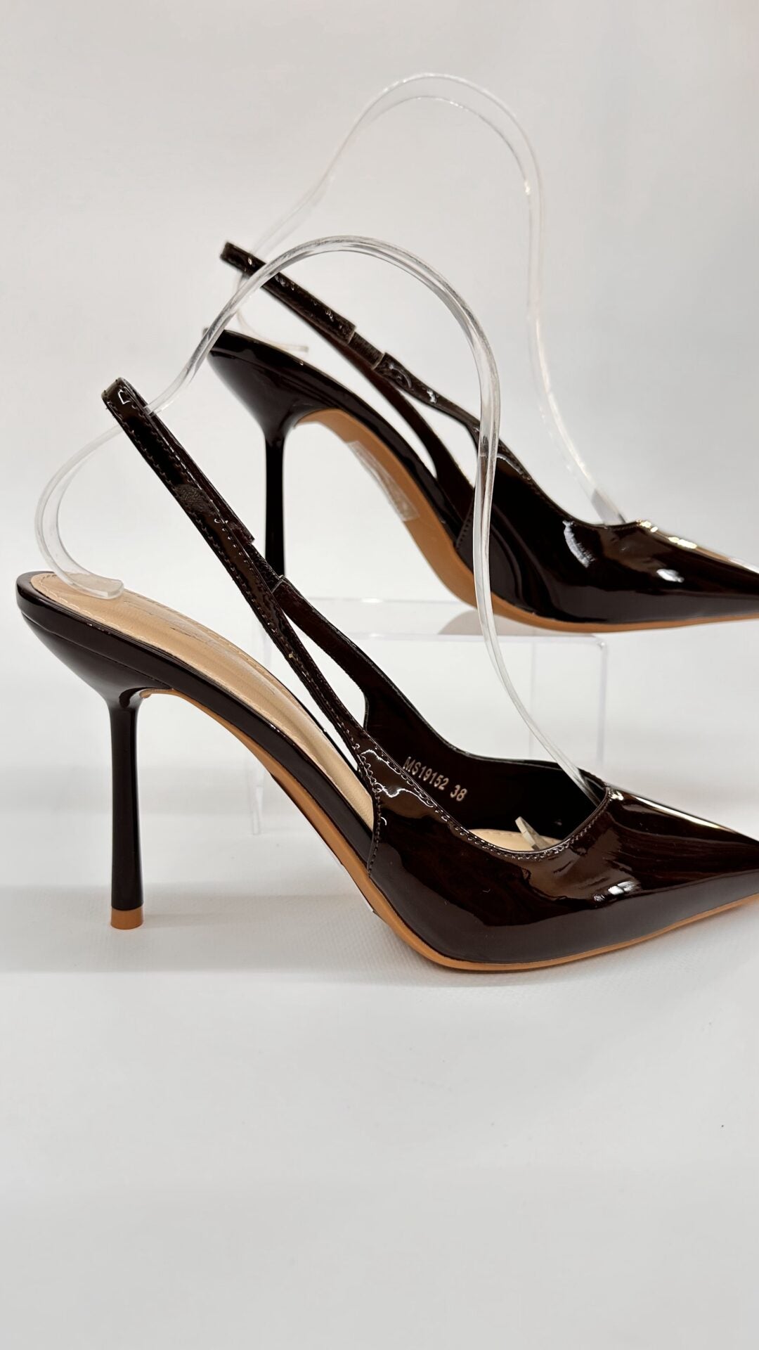 DECOLLETE APERTE LUCIDE BROWN