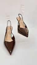 DECOLLETE APERTE LUCIDE BROWN