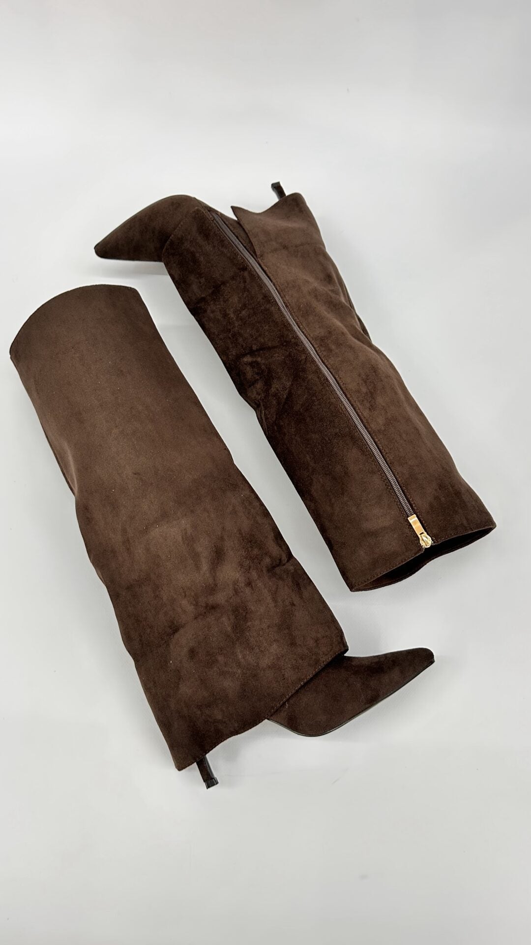 STIVALE RISVOLTATO SCAMOSCIATO BROWN