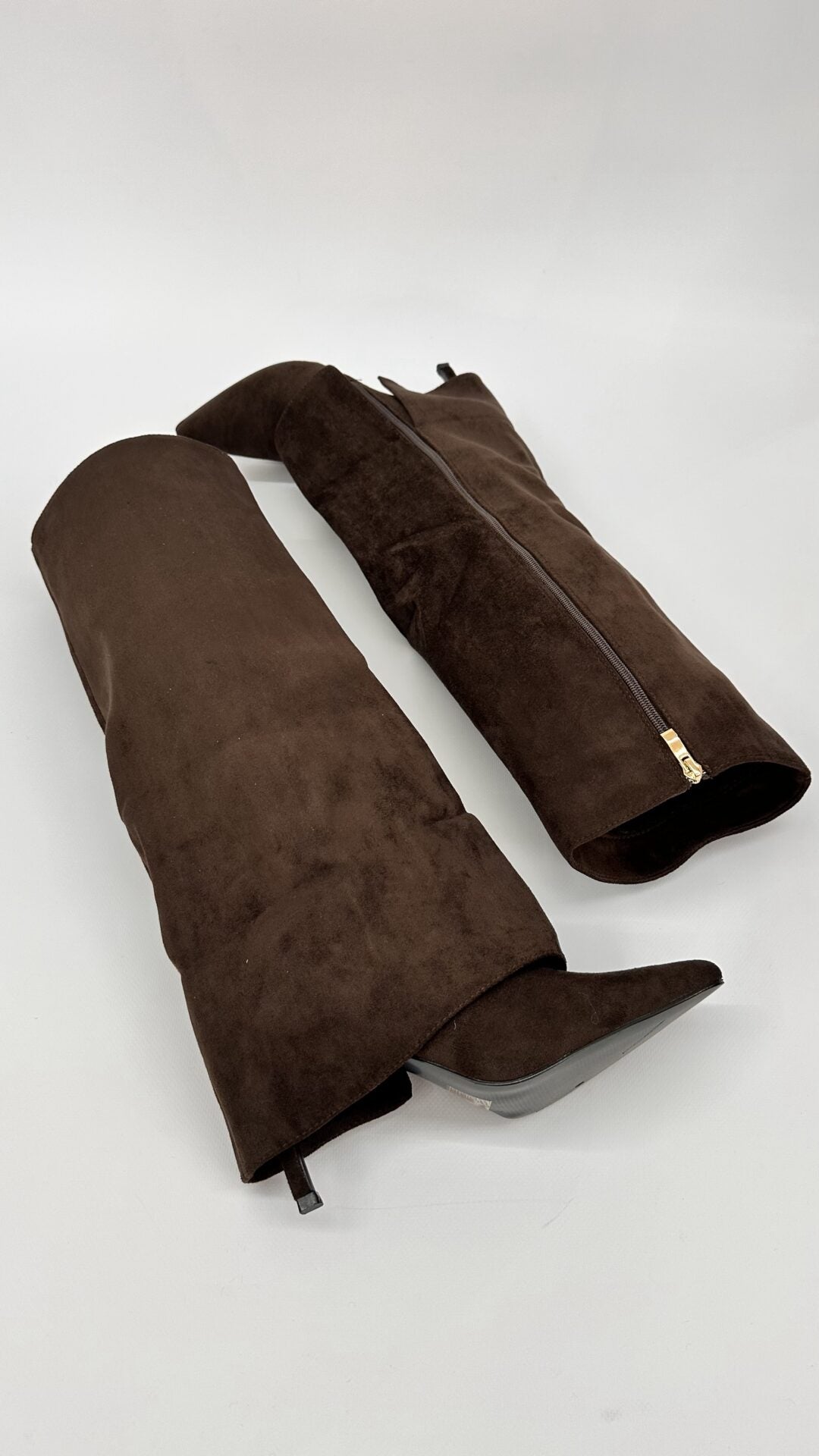 STIVALE RISVOLTATO SCAMOSCIATO BROWN