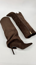 STIVALE RISVOLTATO SCAMOSCIATO BROWN
