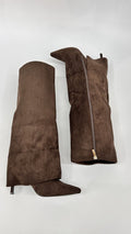 STIVALE RISVOLTATO SCAMOSCIATO BROWN