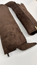 STIVALE RISVOLTATO SCAMOSCIATO BROWN