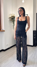 PANTALONE IN PIZZO NERO