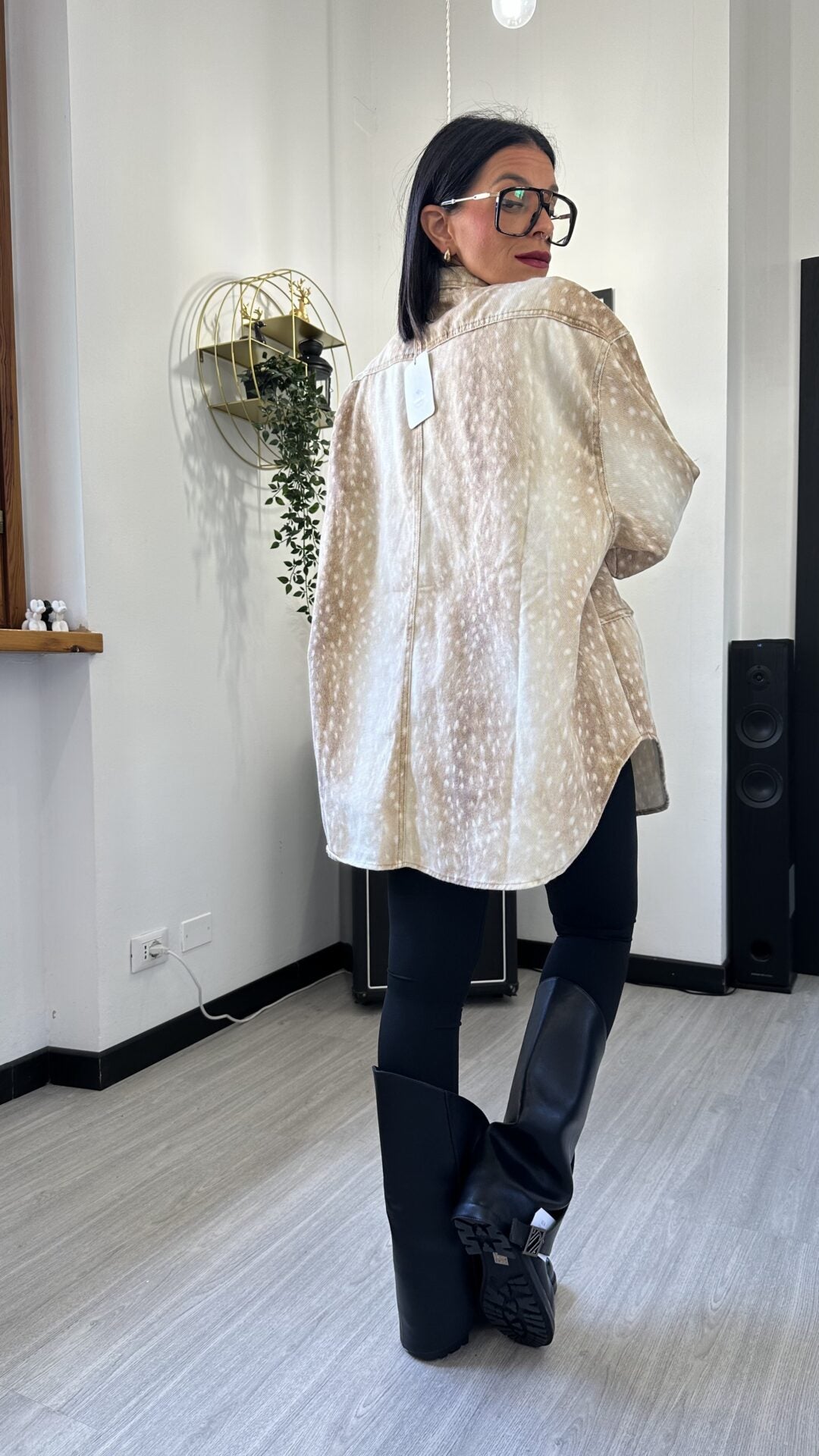 CAMICIONA DI JEANS CERBIATTO