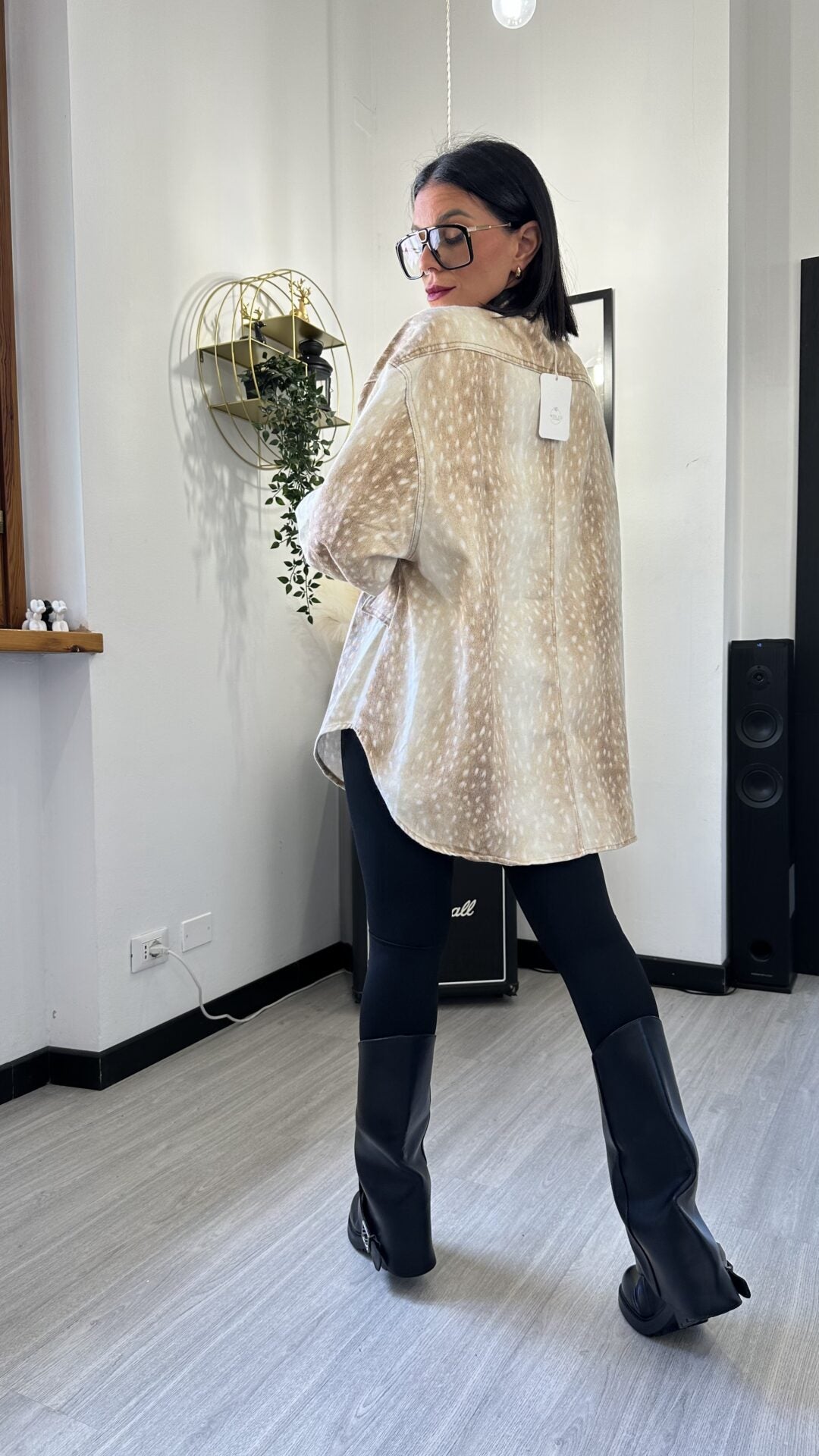 CAMICIONA DI JEANS CERBIATTO