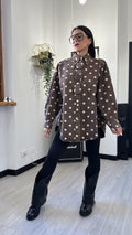 CAMICIONA DI JEANS A POIS