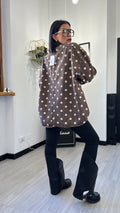 CAMICIONA DI JEANS A POIS