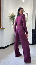 PANTALONE MORBIDO BORDEAUX