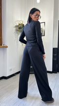 PANTALONE MORBIDO NERO