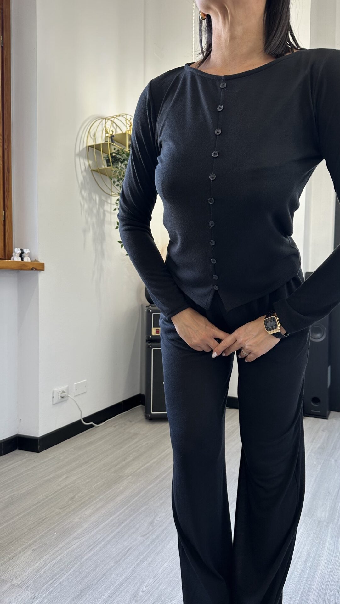 PANTALONE MORBIDO NERO