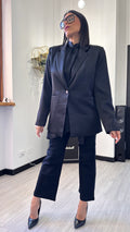 BLAZER SATIN NERO