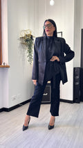 BLAZER SATIN NERO