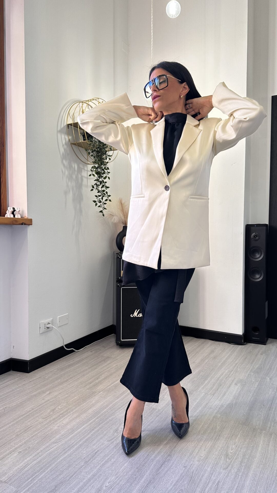 BLAZER SATIN BURRO
