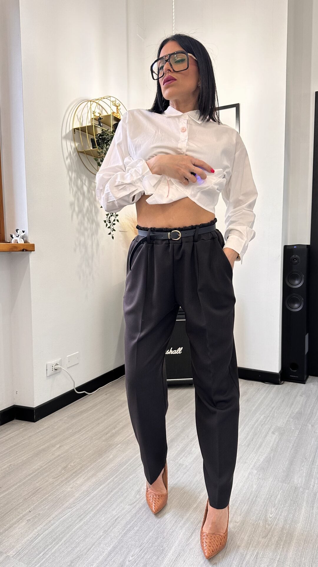 PANTALONE BALLOON BROWN (S)