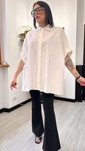 CAMICIA OVERSIZE MANICA CORTA