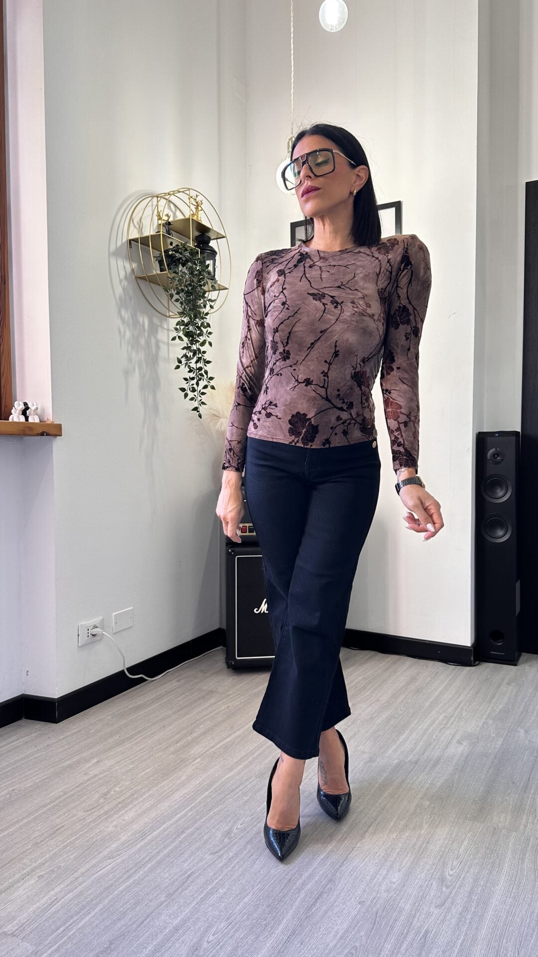 MAGLIA AUTUMN MARRONE