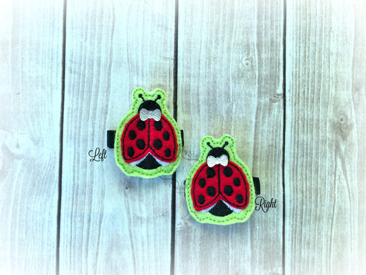 Ladybug hair clip