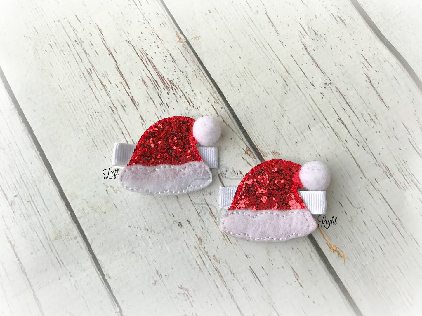 Santa Hat Hair Clip