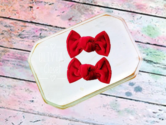 Knot Pigtails // Red Velvet