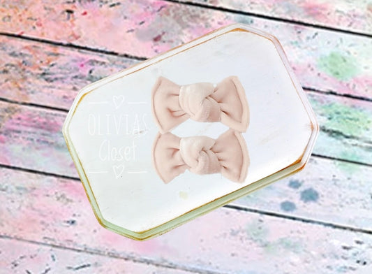 Knot Pigtails // Cream Velvet