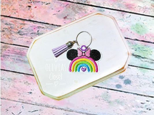 Mouse Rainbow Keychain