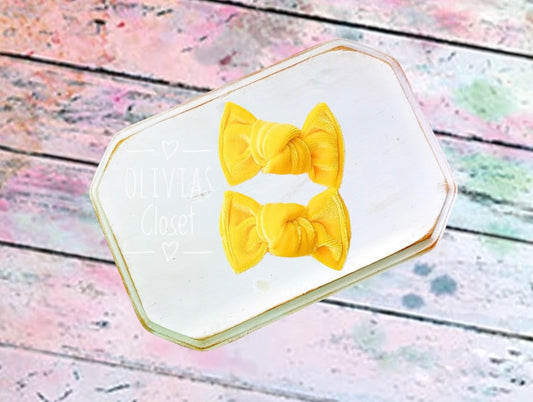 Knot Pigtails // Yellow Velvet